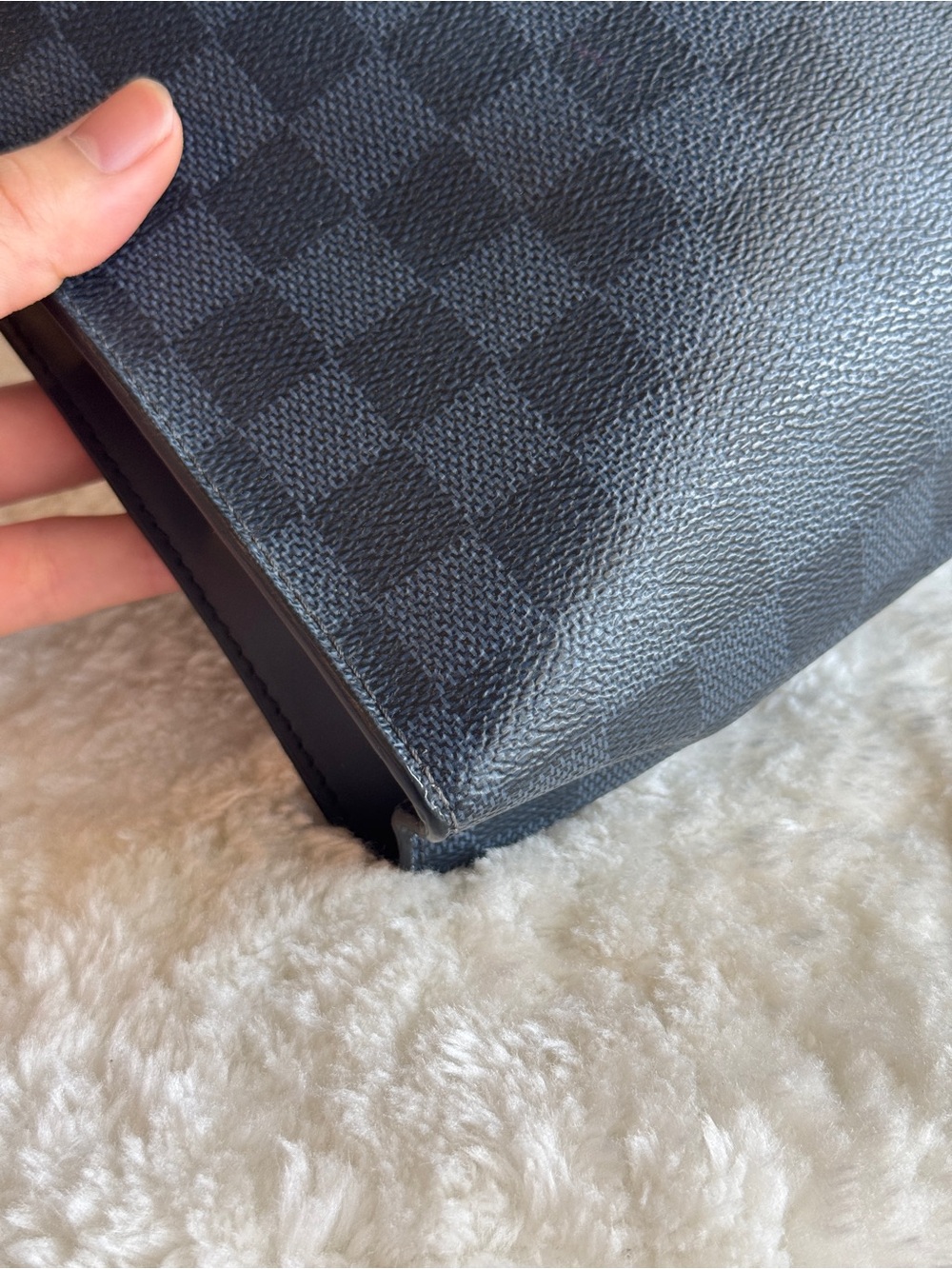 Louis Vuitton Black Damier Graphite Palm Tree Pouch - Picture 4 of 11